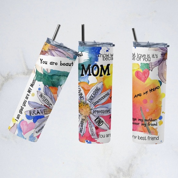 20oz Mom Tumbler - Picture 1 of 2